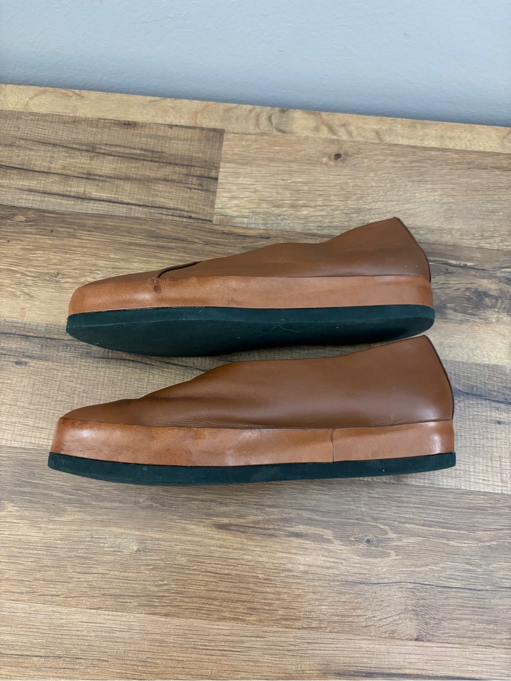 Coclico Gen Flat Leather Slip On Shoes Minimalist Brown Women’s - Picture 12 of 13